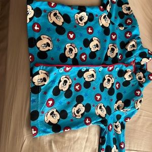 Mickey Mouse button up sleep shirt